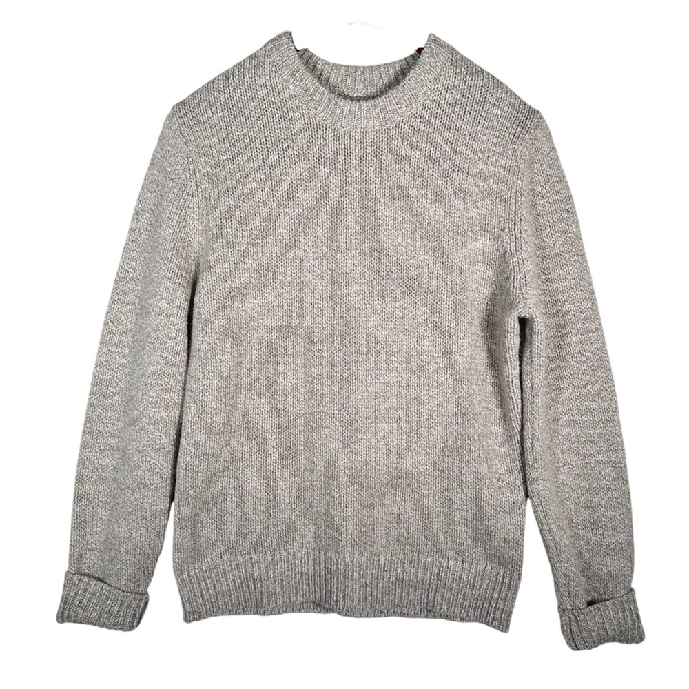 L.L.BEAN VINTAGE Oversized Knit Lambswool Minimalist Pullover in oat